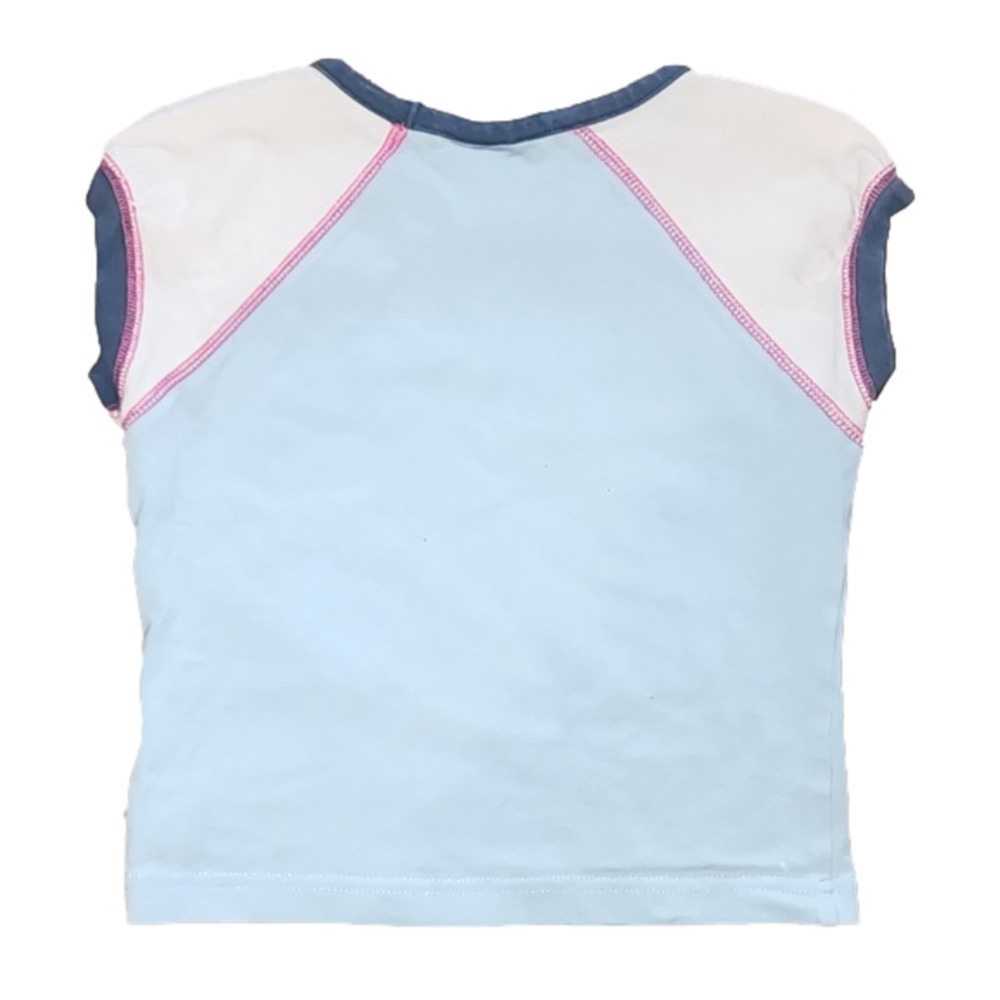 CHAMPION Light Blue, Dark Blue, Pink and White Short Sleeve Tee - Picture 5 of 5